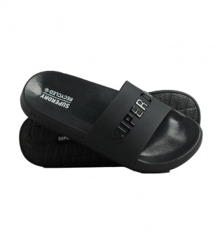 Chanclas de piscina con logotipo Code negro