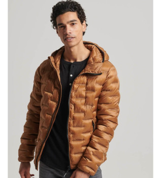 Braune kurze Steppjacke