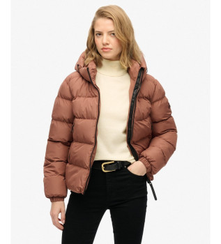 Sportliche Steppjacke mit nackter Kapuze