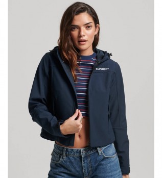 Softshell-jakke med hætte Code Trekker navy