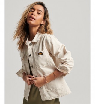 Giacca da lavoro vintage beige