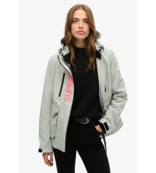 Chaqueta cortavientos con capucha Ultimate Tech gris
