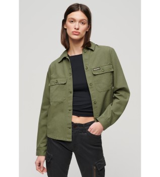Grüne verschönerte Militärjacke