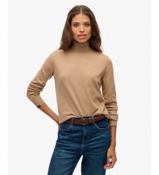 Jersey Klassisk med polokrage brun