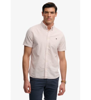 Klassisches Seersuckerhemd rosa