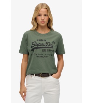 T-shirt VL Relaxed embelezada verde