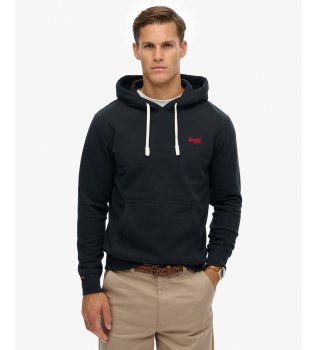 Sweater Essential Logo Classic Hood marineblauw