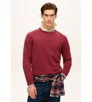 Essential Logo Crew Sweatshirt maroon