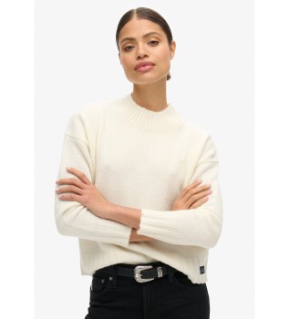 Pull basique blanc cass
