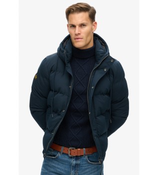 Veste  capuche matelasse Everest navy