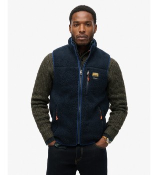 Fleece vest Outdoor marineblå