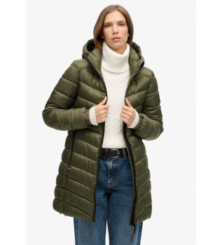 Manteau  capuche matelass Fuji medium vert