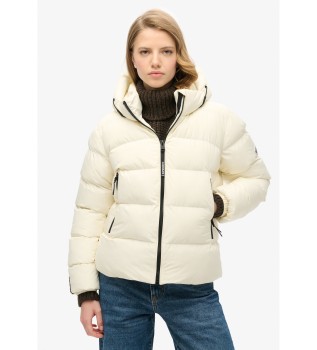 Veste de sport blanc cassé