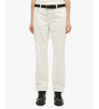 Jeans Mid Rise Straight off-white