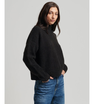 Essential vintage trje med rund hals sort