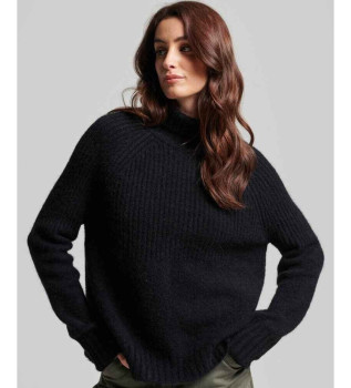 Essential Marineblauer Rippenstrickpullover