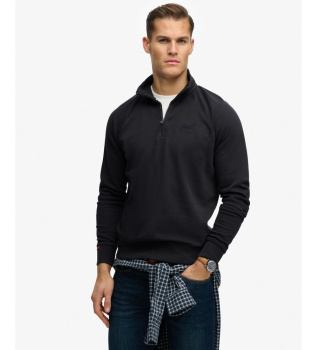 Essential Logo Henley navy jumper