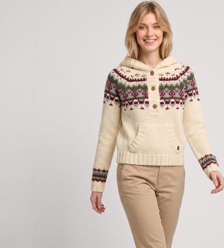Be?owy sweter Fair Isle