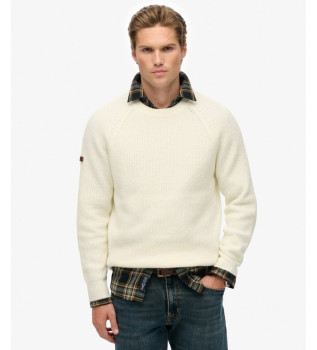 Dikke beige raglantrui