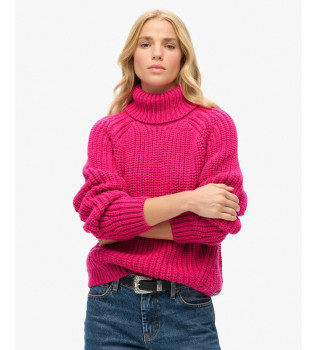 Pull Slouchy Stitch Roll rose