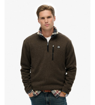 Jersey Storm Fleece Half Zip marrn