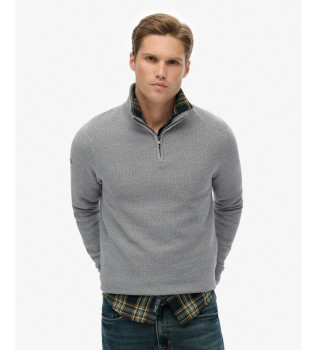 Camisola Textura cinzenta