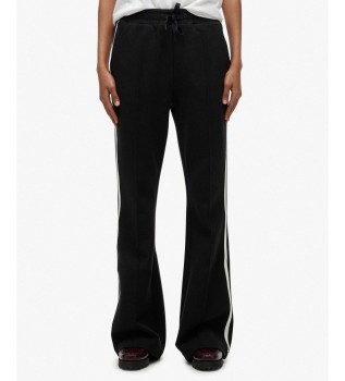 Jogger Studios Stripe Straight Trouser black