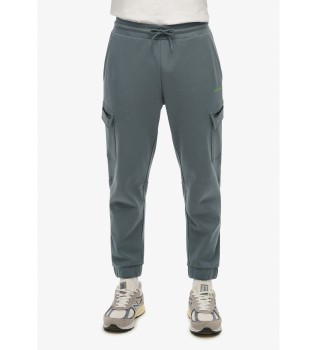 Jogger cargo trousers with Tech logo blue