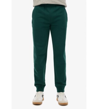 Spodnie jogger z logo Essential zielone