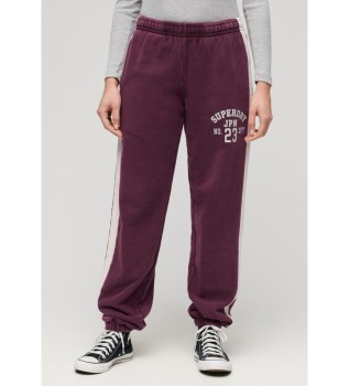 Pantaln Jogger con rayas a los lados Vingate granate