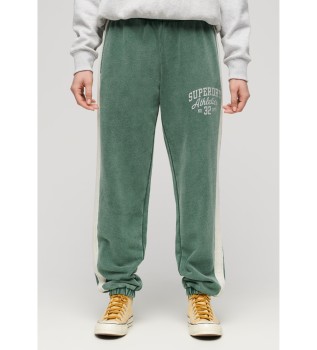 Calas jogger com riscas laterais Vingate verde