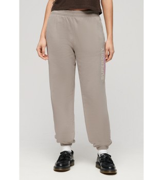 Sportswear hlače jogger fantovskega kroja rjave barve