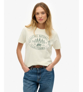 Lo-Fi Outdoors Relaxed T-shirt gebroken wit