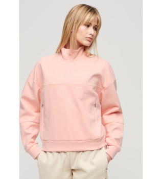 Sport Tech relaxed fit zip-up sweatshirt pink