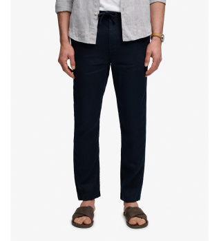Merchant Linen navy trousers