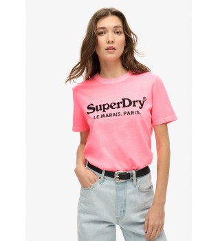 Metallic Venue T-shirt roze