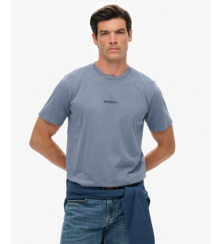 Micro Logo T-shirt Flint Stone blau