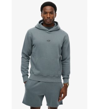 Felpa con cappuccio Micro Logo Hood blu