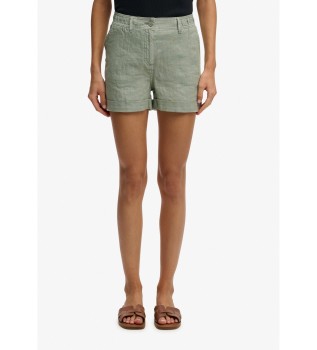 Cal��es Mid Rise Linho verde