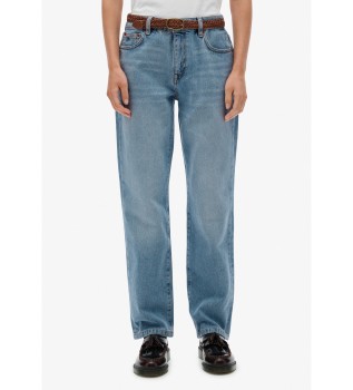 Jeans Mid Rise Straight bl