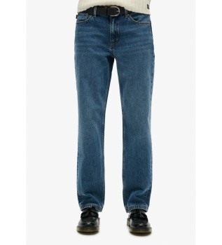 Calas de ganga de cintura mdia e perna direita