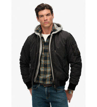 Veste bombardier militaire noire