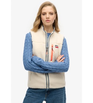 Outdoor-Weste off-white