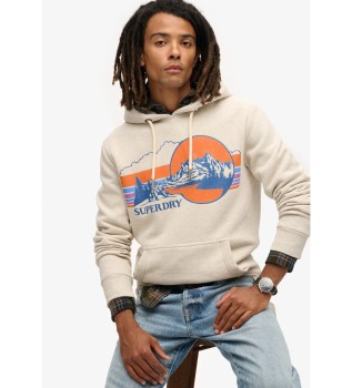 Outdoor Sweatshirt met grafische streep grijs