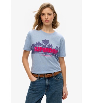 Outdoor T-shirt blauw