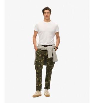 Pantaln cargo Core camuflaje verde
