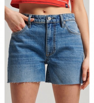 Short court  taille moyenne bleu
