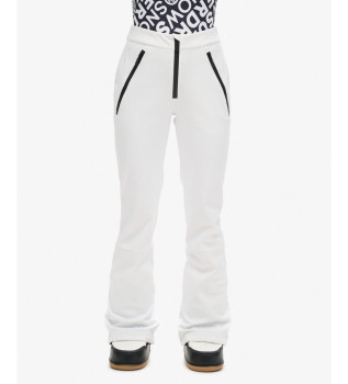 Ski trousers fitted softshell white