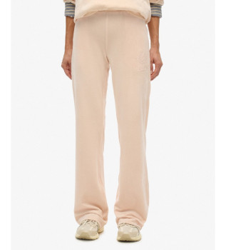Country Club Velour Jogger Trousers pink