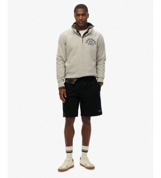 Plain black shorts